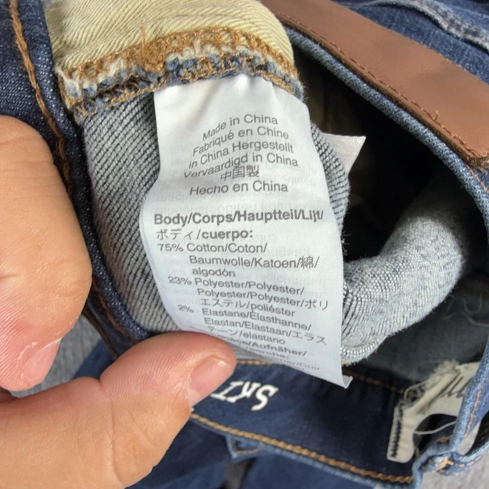 Madewell Jeans Mens 32x28 Blue Skinny Slim Fit Stretch Medium Wash Denim Pants
